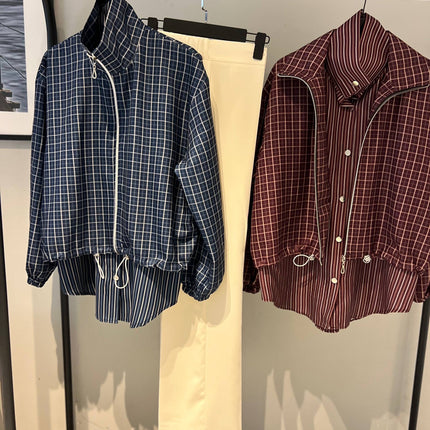 Mini plaid  jacket code 101