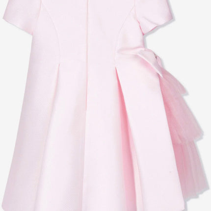 Girls Layered Tulle Side-Bow Dress