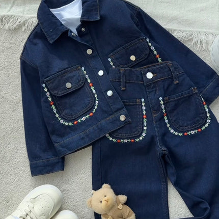 Girls Denim 3-Piece Set