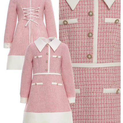 Pink Girls Classic Dress