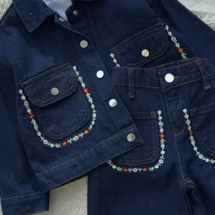 Girls Denim 3-Piece Set