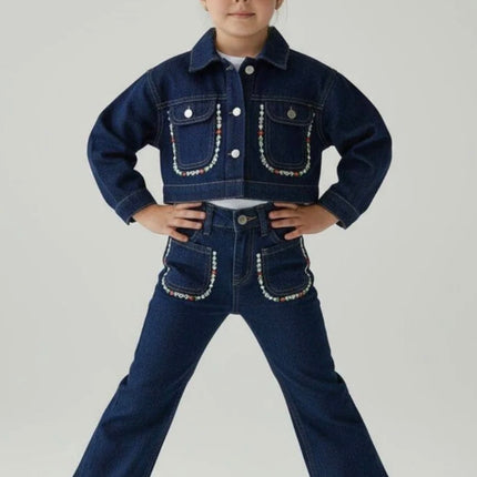 Girls Denim 3-Piece Set