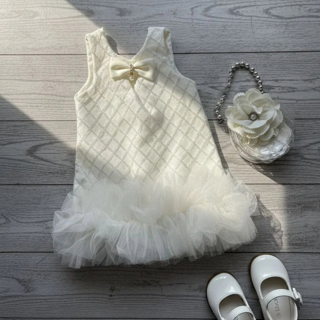 Pearl Tulle Dress 🤍