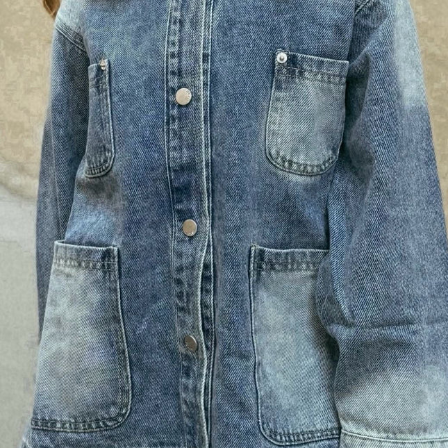Denim Leather Jacket
