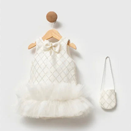 Pearl Tulle Dress 🤍