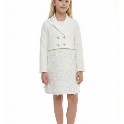 Floral Lace Dress & Jacket Set