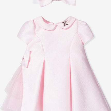 Baby Dress with Bow Details and Headband