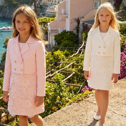 Floral Lace Dress & Jacket Set