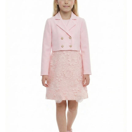 Floral Lace Dress & Jacket Set