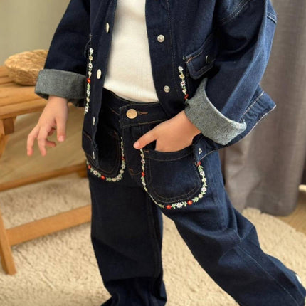 Girls Denim 3-Piece Set