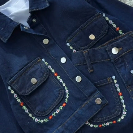 Girls Denim 3-Piece Set