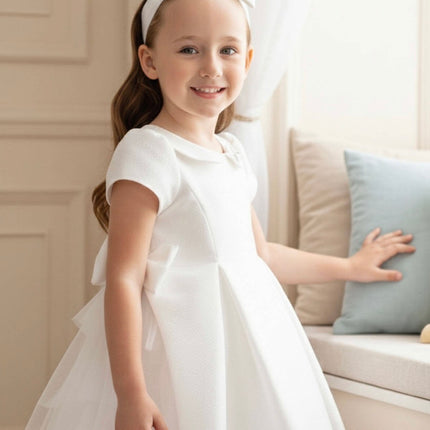 Baby Dress with Bow Details and Headband