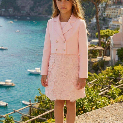 Floral Lace Dress & Jacket Set