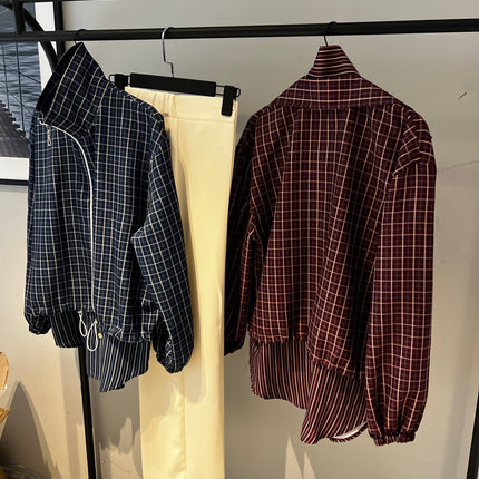 Mini plaid  jacket code 101
