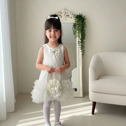 Pearl Tulle Dress 🤍