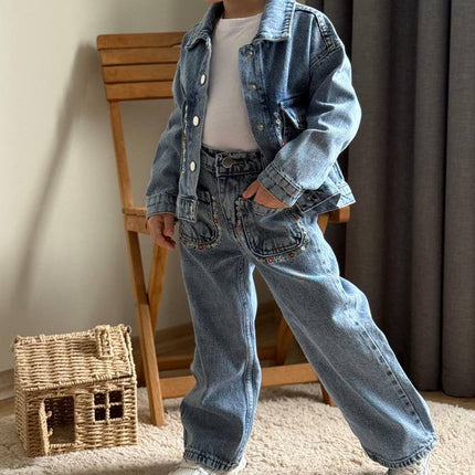Girls Denim 3-Piece Set