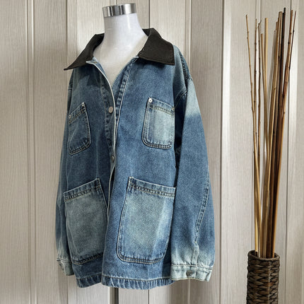 Denim Leather Jacket