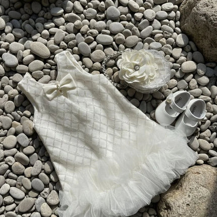Pearl Tulle Dress 🤍