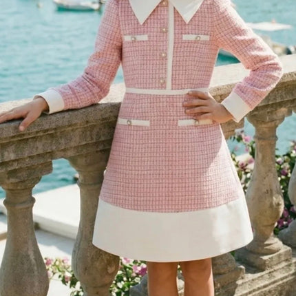 Pink Girls Classic Dress