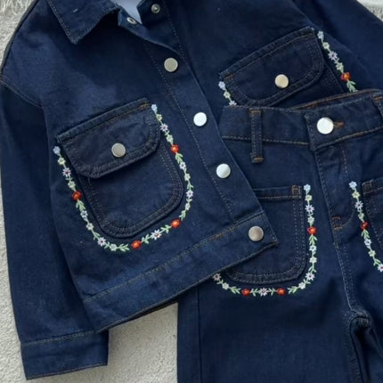 Girls Denim 3-Piece Set