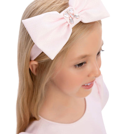 Girls Layered Tulle Side-Bow Dress